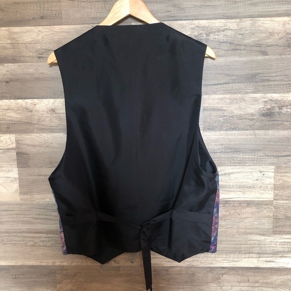 Vintage Paisley Waistcoat Vest Medium Large - Picture 6 of 6